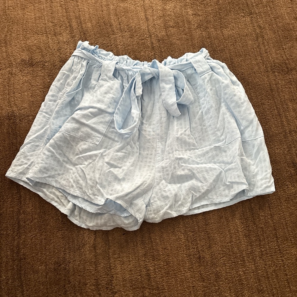 Altar'd State Light Blue High Waist Shorts